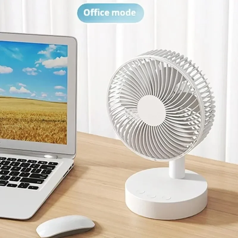 Portable Rechargeable Fan 4-Speed Silent 8-Hour Timer - Image 2