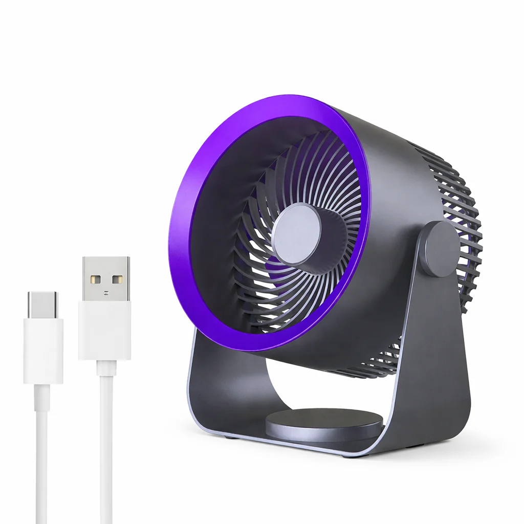Portable Rechargeable Fan 4000mAh 3-Speed Type-C 5V - Image 11