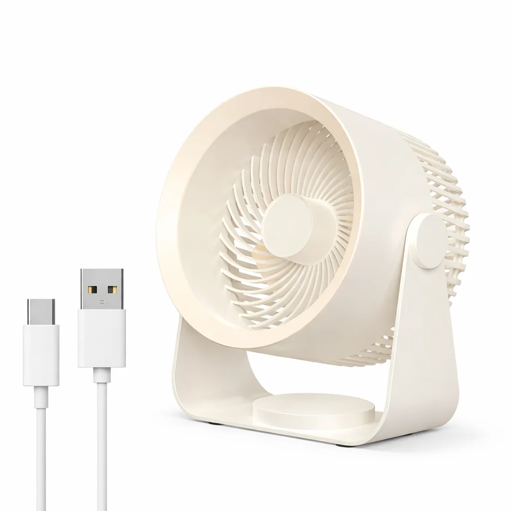 Portable Rechargeable Fan 4000mAh 3-Speed Type-C 5V - Image 9