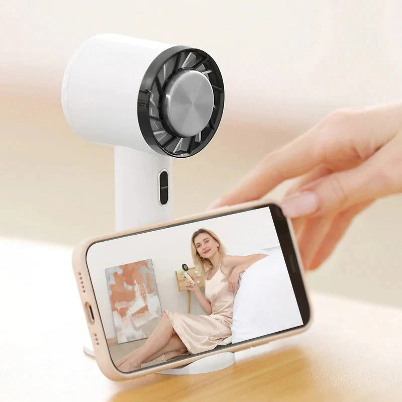Portable Rechargeable Handheld Fan 2200mAh 3-Speed USB Cooling Fan - Image 6