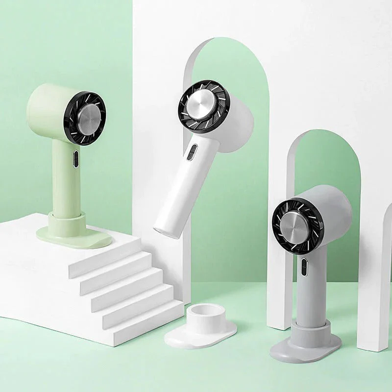 Portable Rechargeable Handheld Fan 2200mAh 3-Speed USB Cooling Fan - Image 7