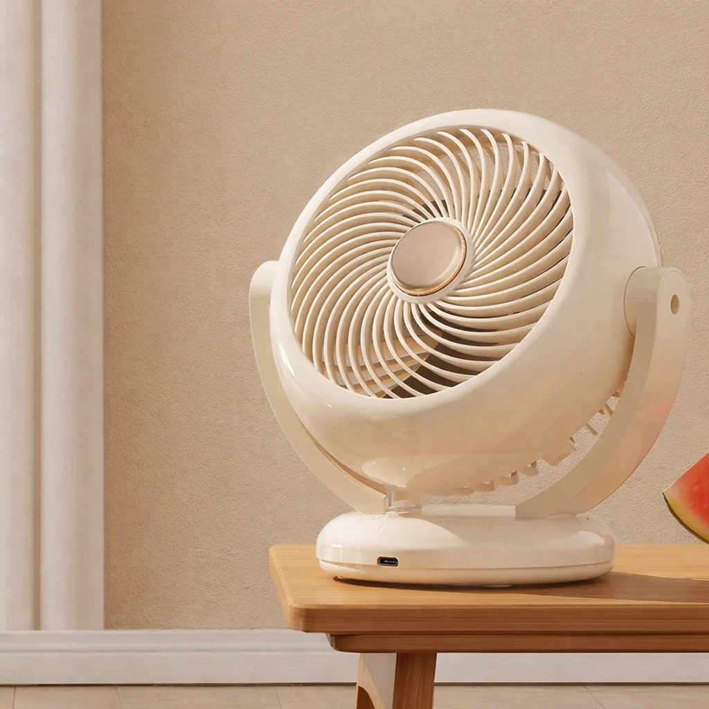 Portable Rechargeable Mini Fan Quiet Adjustable Desktop - Image 2