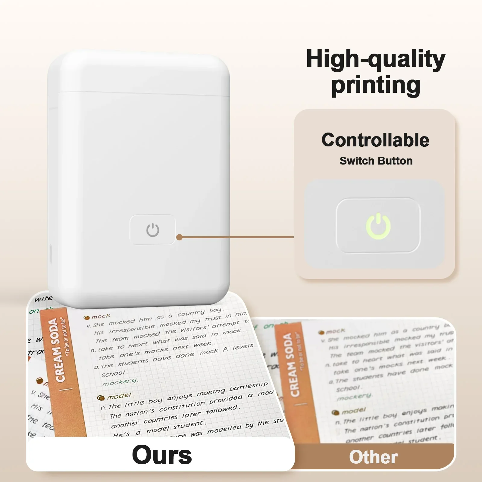 Portable Thermal Label Maker Mini Sticker Printer for Home School Office Organizing - Image 4