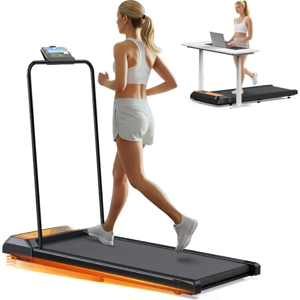 Portable Under Desk Walking Pad Treadmill 2.5HP Incline Handrail Home Use - Image 6