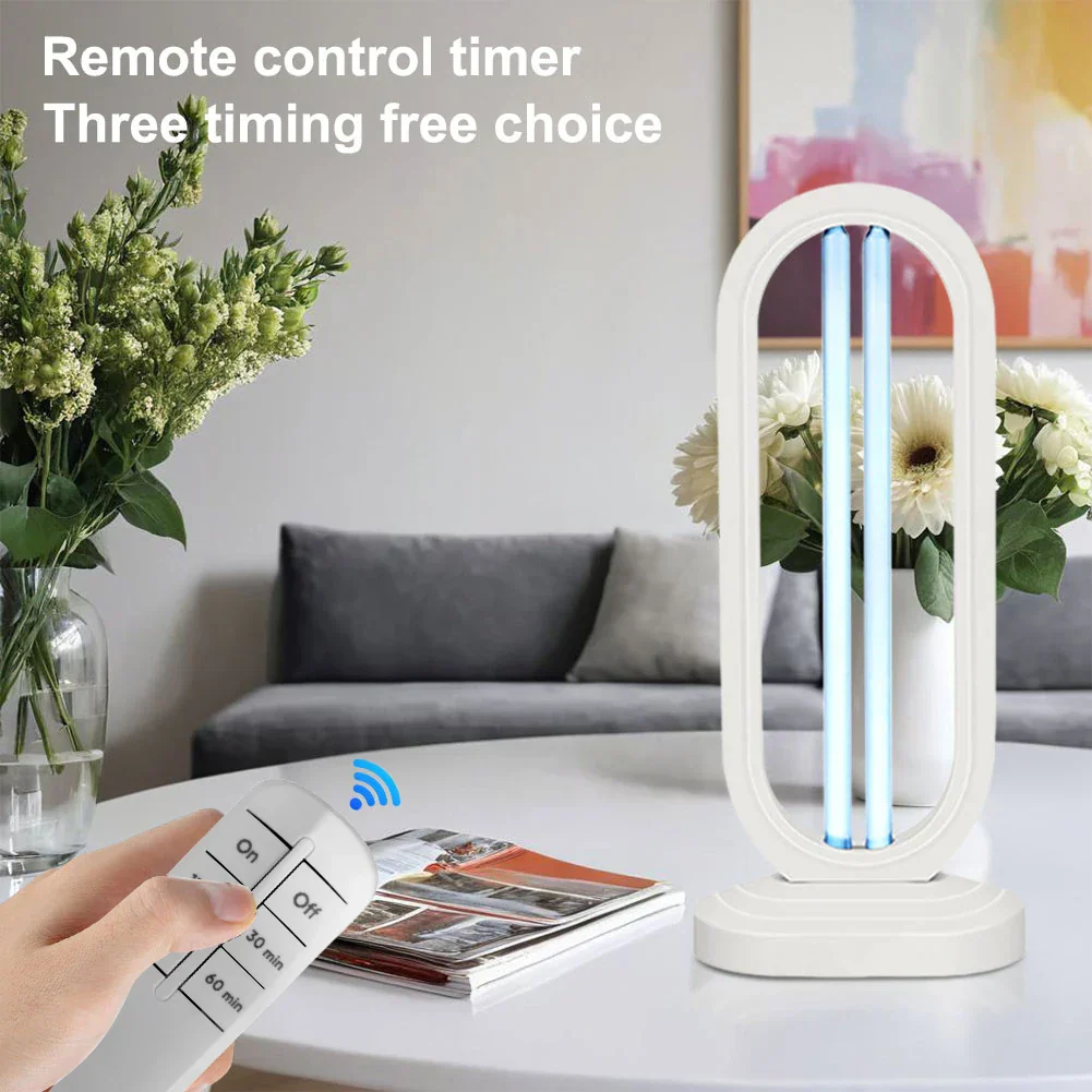 Portable UV Light Sanitizer Lamp UVC Sterilizer with Remote Control & Timer Home Use - Image 4
