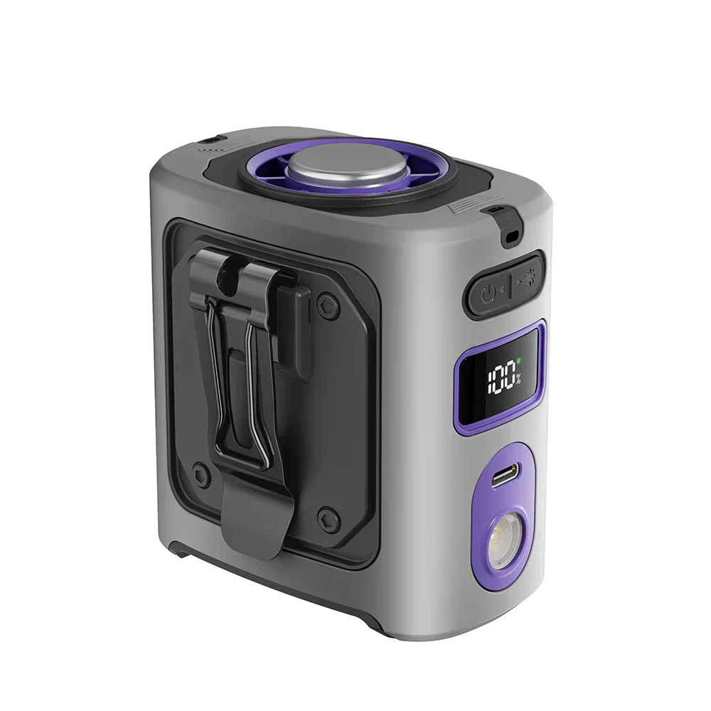 Portable Waist Fan 8000mAh Semiconductor Cooling 100-Speed - Image 2