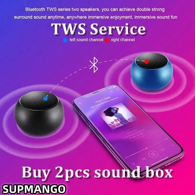 Portable Wireless Bluetooth Speaker Mini Subwoofer Heavy Stereo Outdoor Steel - Image 4