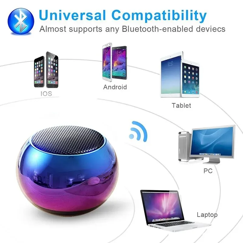 Portable Wireless Bluetooth Speaker Mini Subwoofer Heavy Stereo Outdoor Steel - Image 5