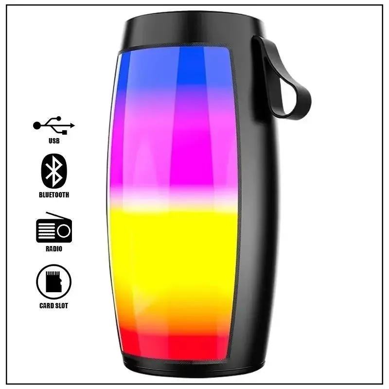 Portable Wireless Bluetooth Speaker with Deep Bass Loud Sound for Outdoor Home - Image 2