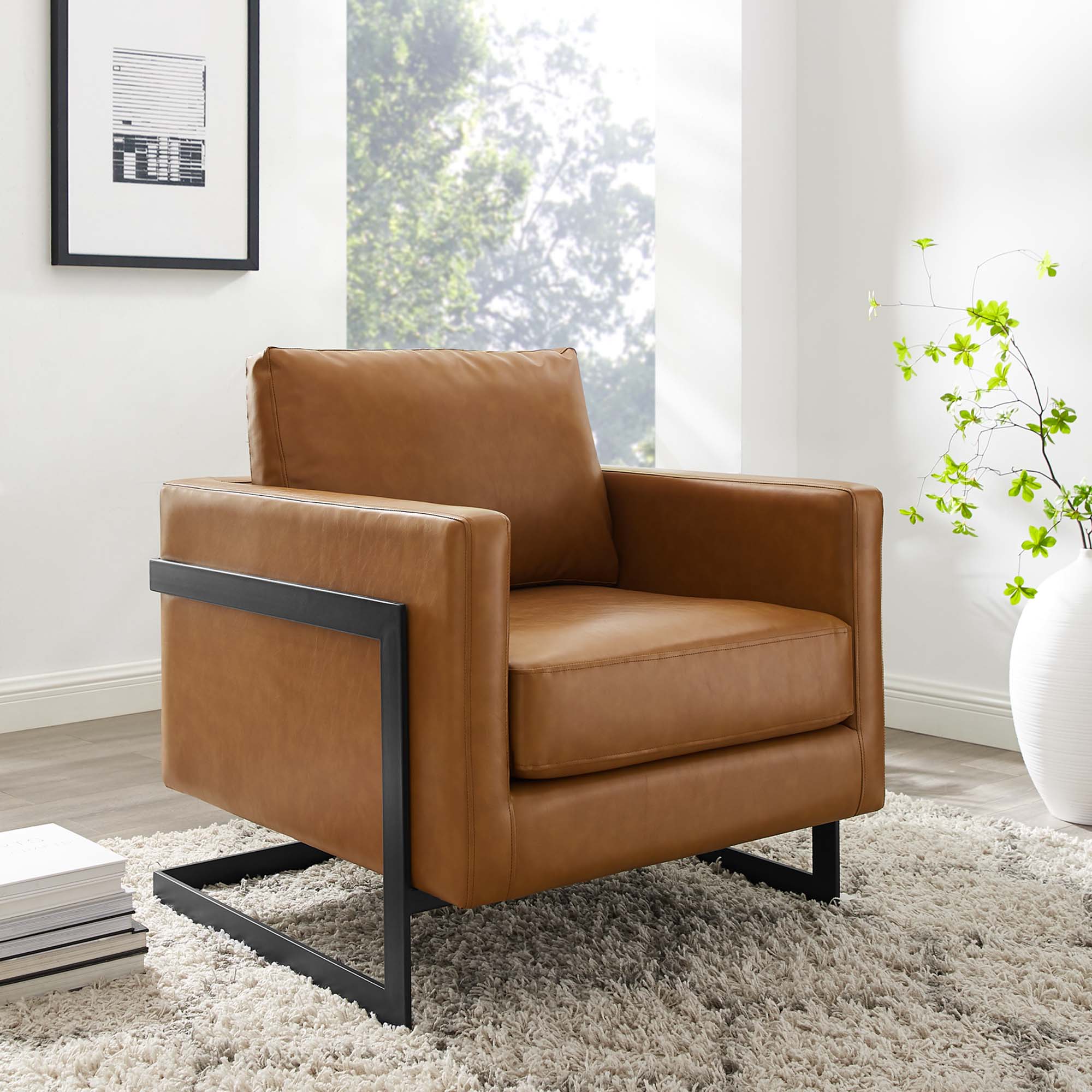 Posse Vegan Leather Accent Chair by Modway - Image 6