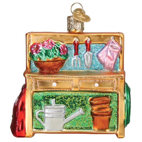 Potting Bench Ornament by Old World Christmas - Image 3