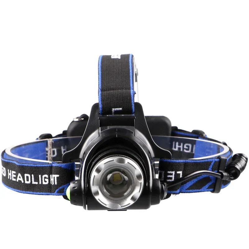 Powerful LED Headlamp Zoomable Rechargeable Waterproof for Camping Fishing - Image 9
