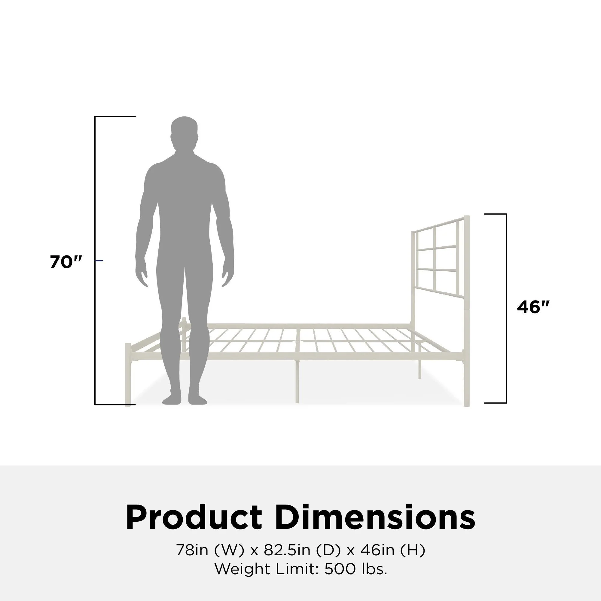 Praxis - King Bed With Simple Headboard - White - Image 4