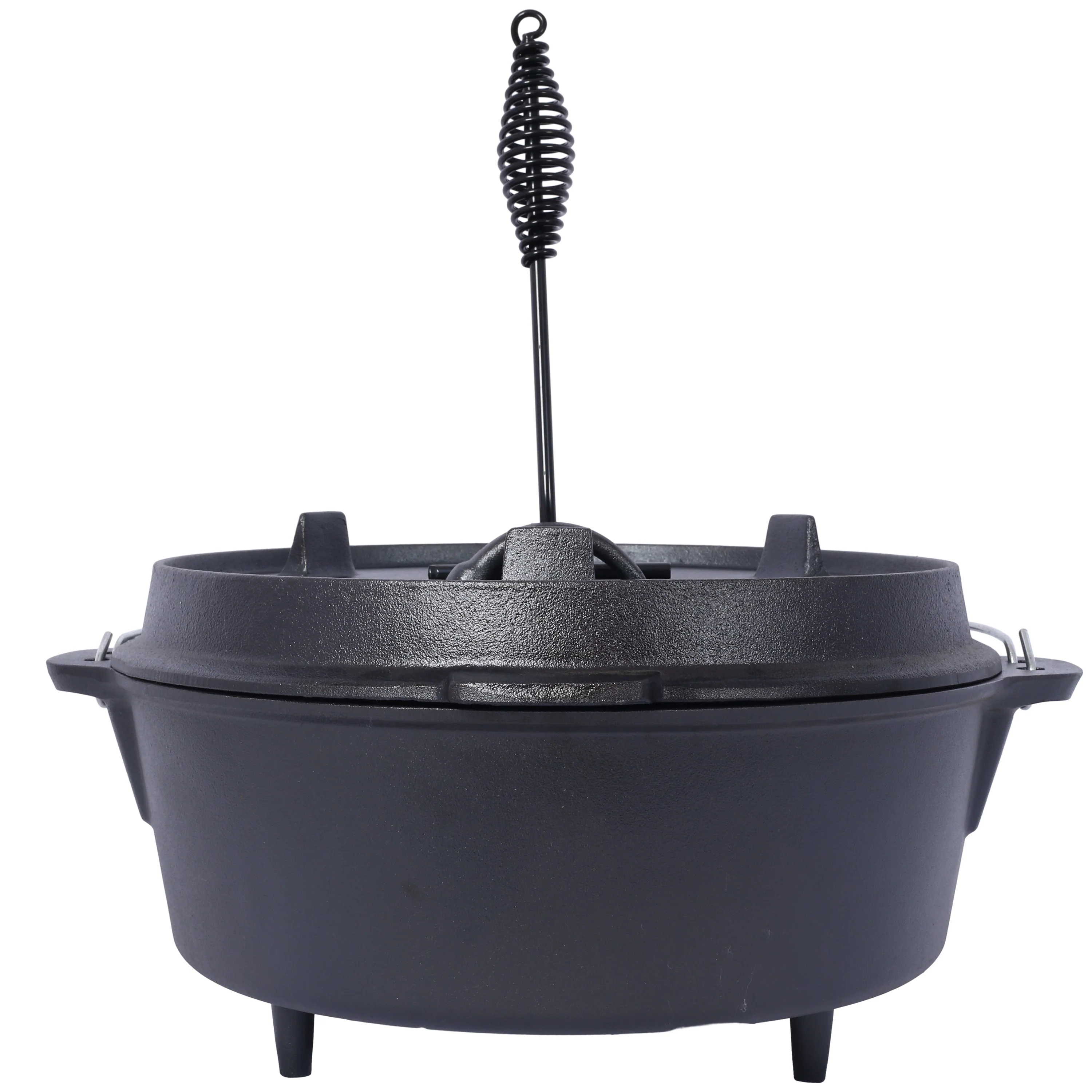 Pre-Seasoned Cast Iron Dutch Oven With Skillet Lid - Image 14