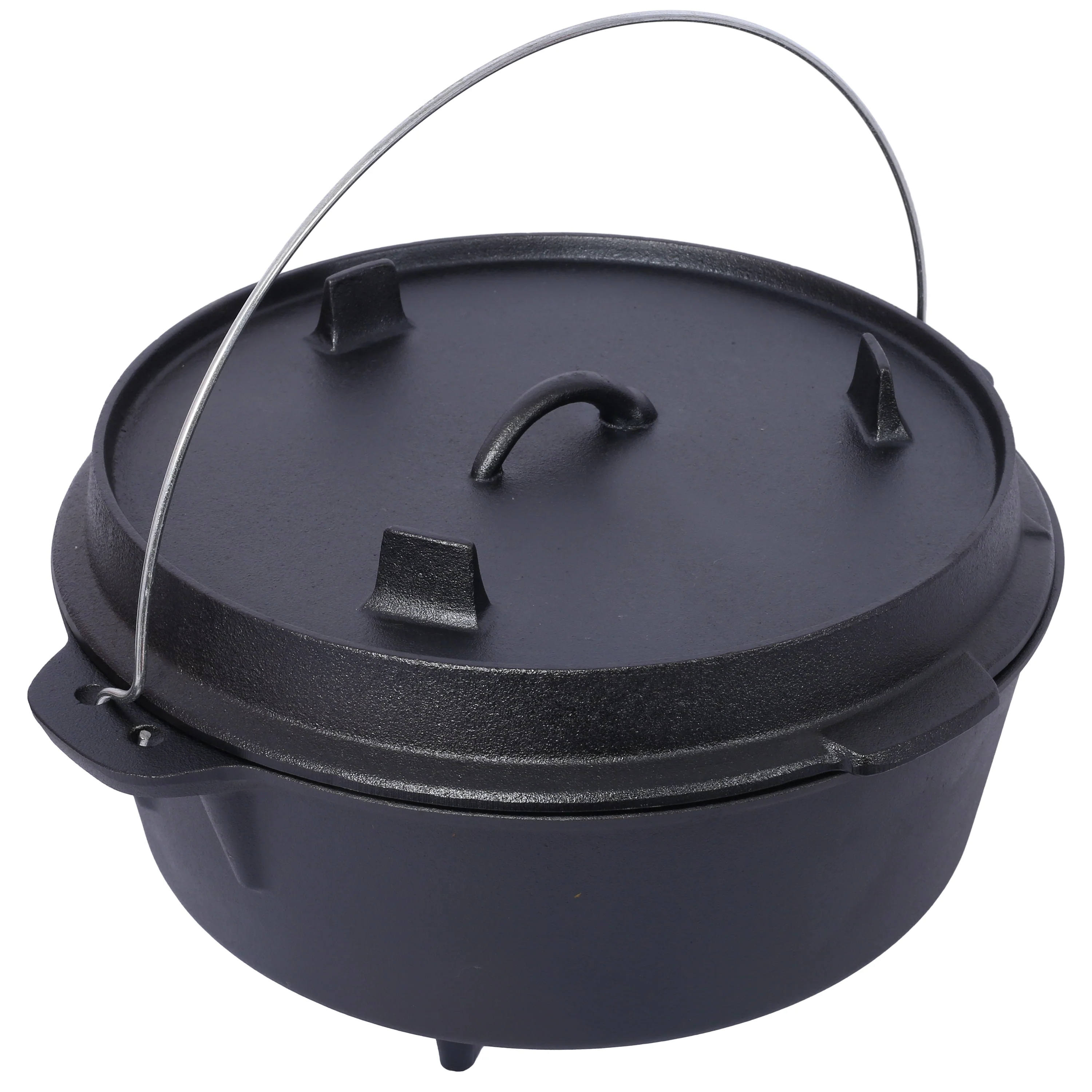 Pre-Seasoned Cast Iron Dutch Oven With Skillet Lid - Image 3
