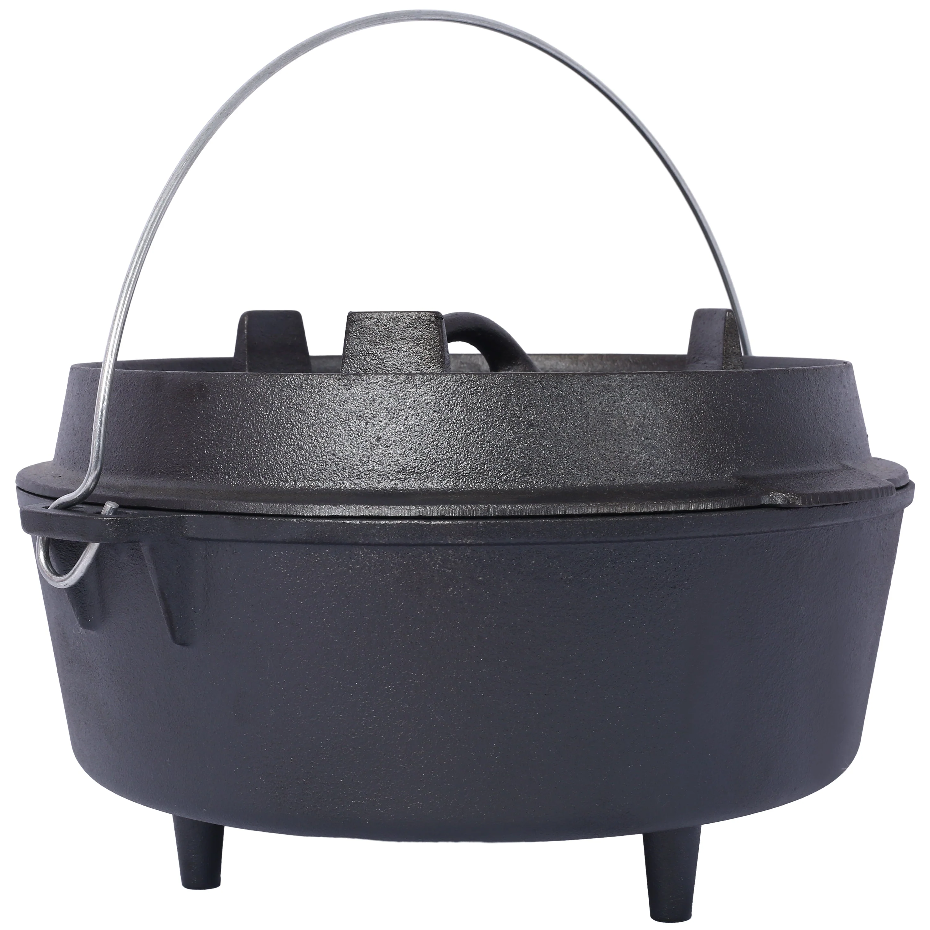 Pre-Seasoned Cast Iron Dutch Oven With Skillet Lid - Image 4