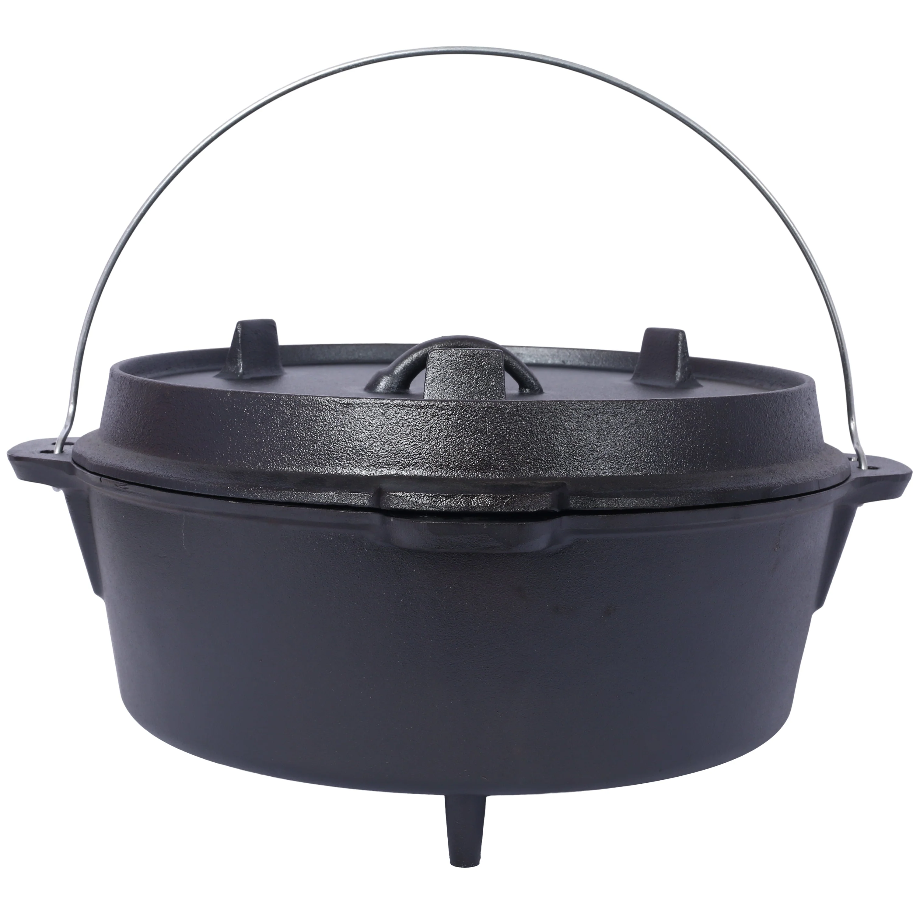 Pre-Seasoned Cast Iron Dutch Oven With Skillet Lid - Image 5