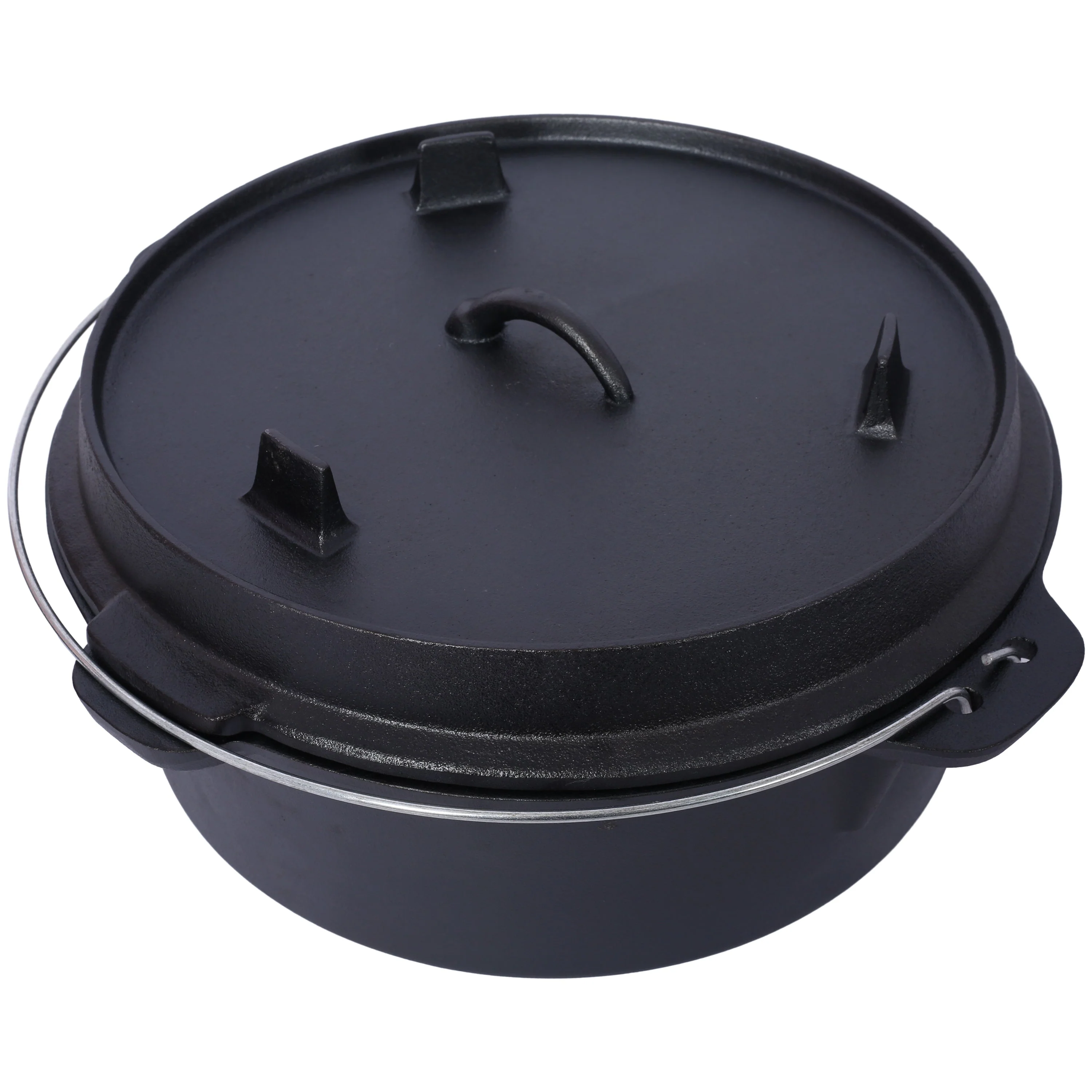Pre-Seasoned Cast Iron Dutch Oven With Skillet Lid - Image 6