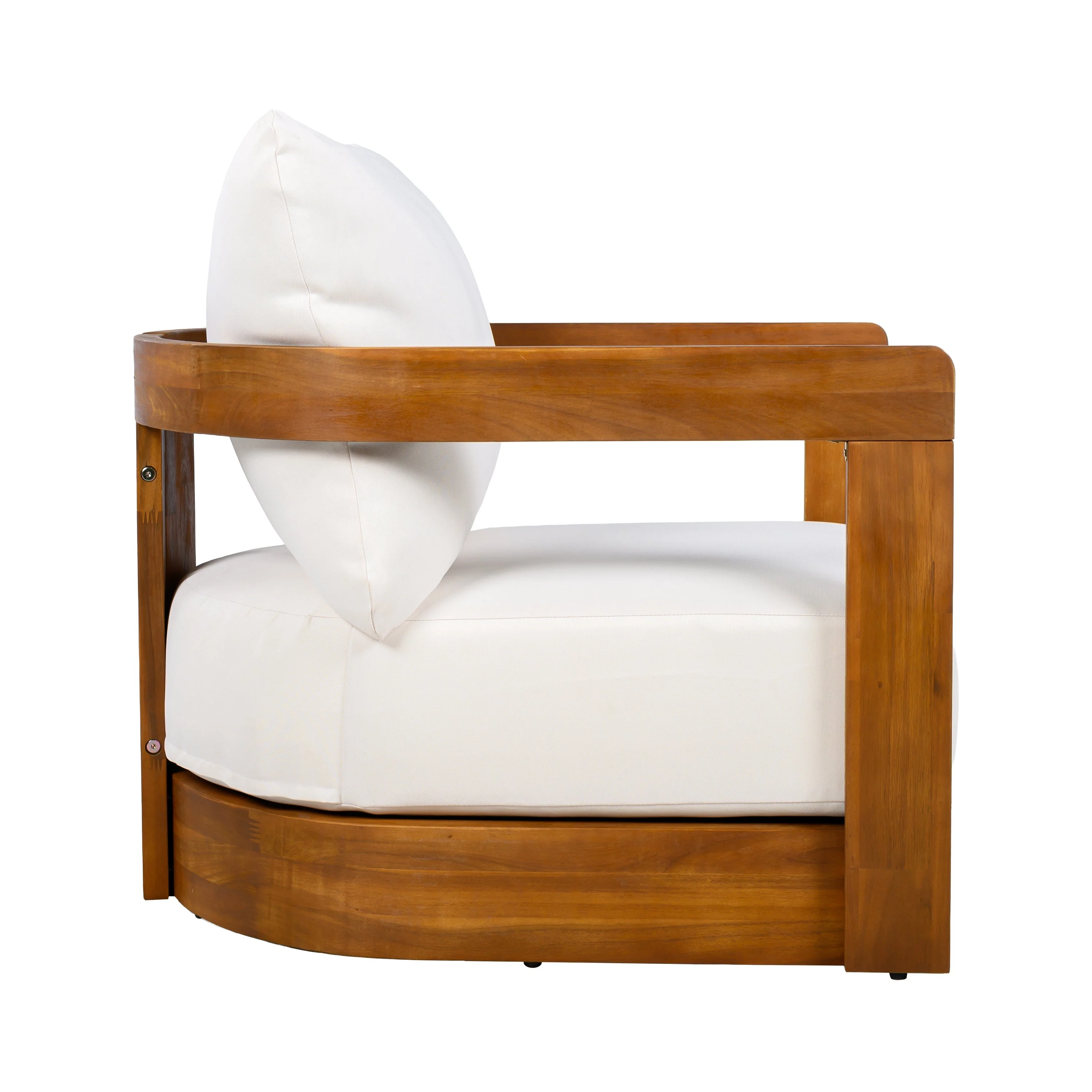 Premium Acacia Wood Outdoor Club Chair - Image 14