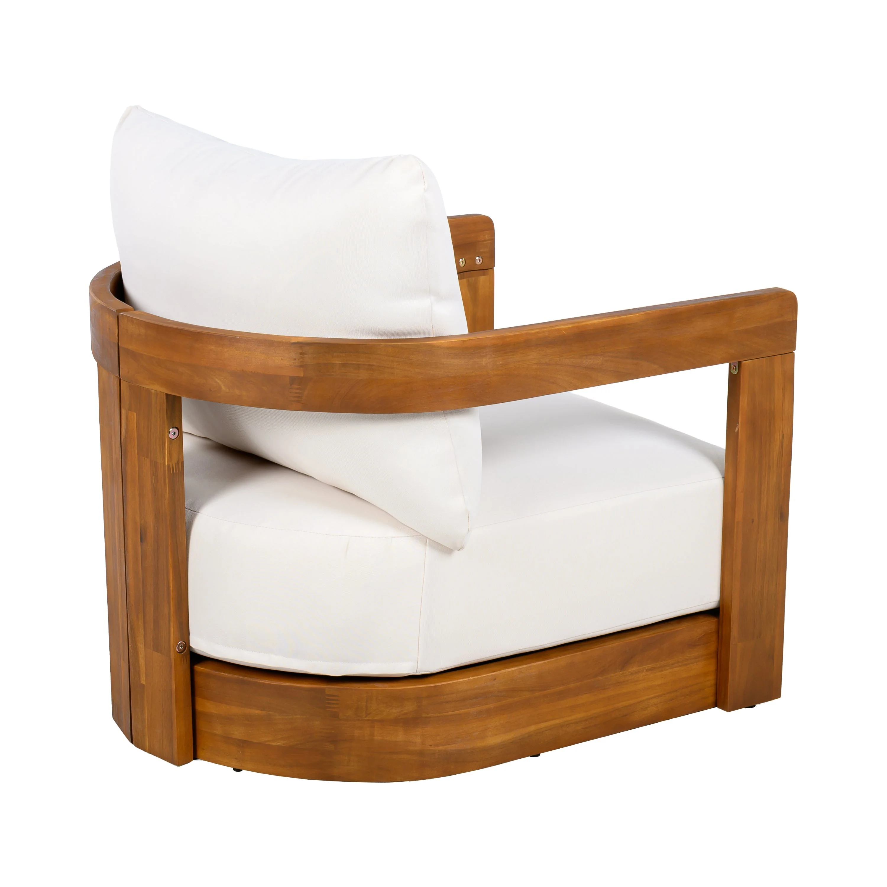 Premium Acacia Wood Outdoor Club Chair - Image 7