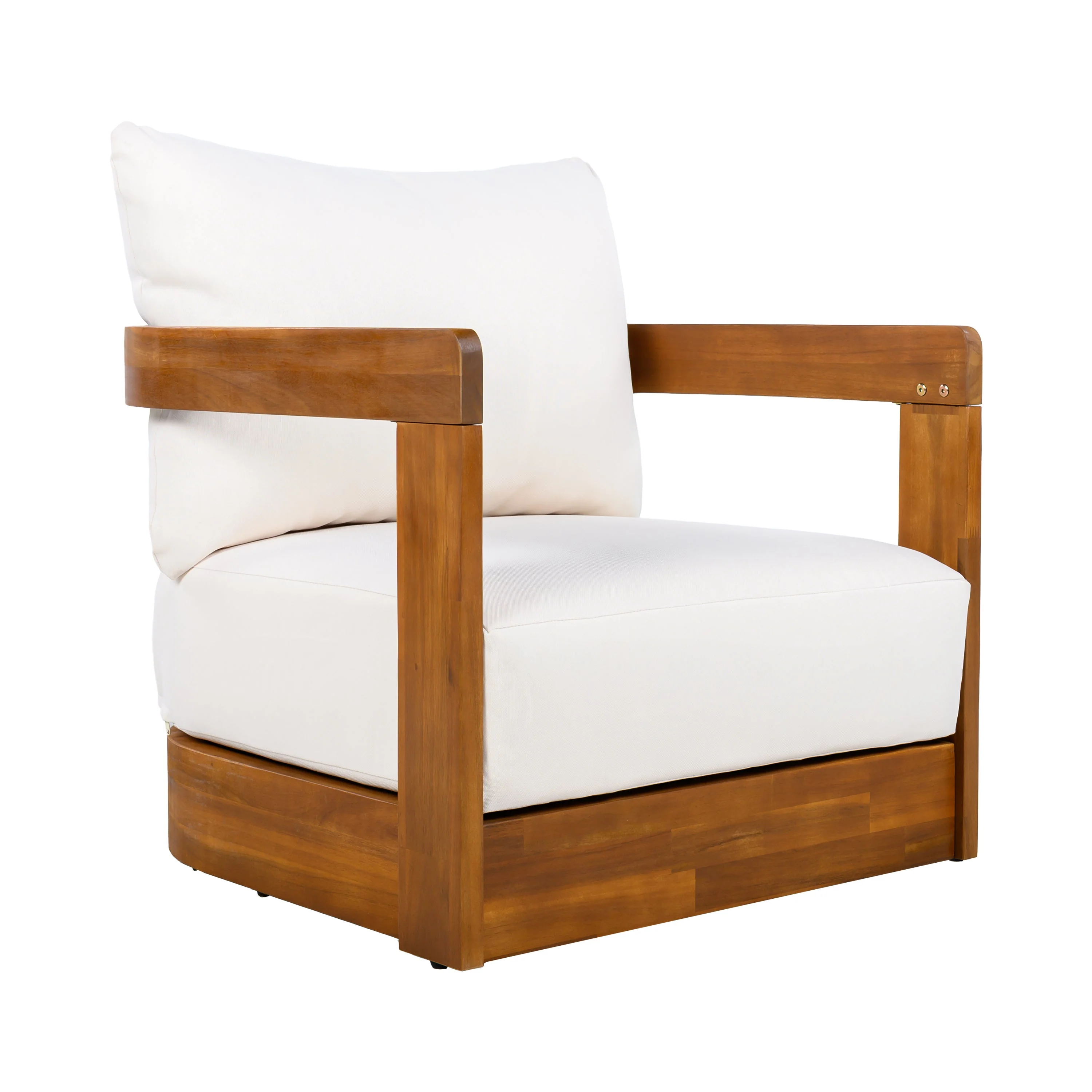 Premium Acacia Wood Outdoor Club Chair - Image 8