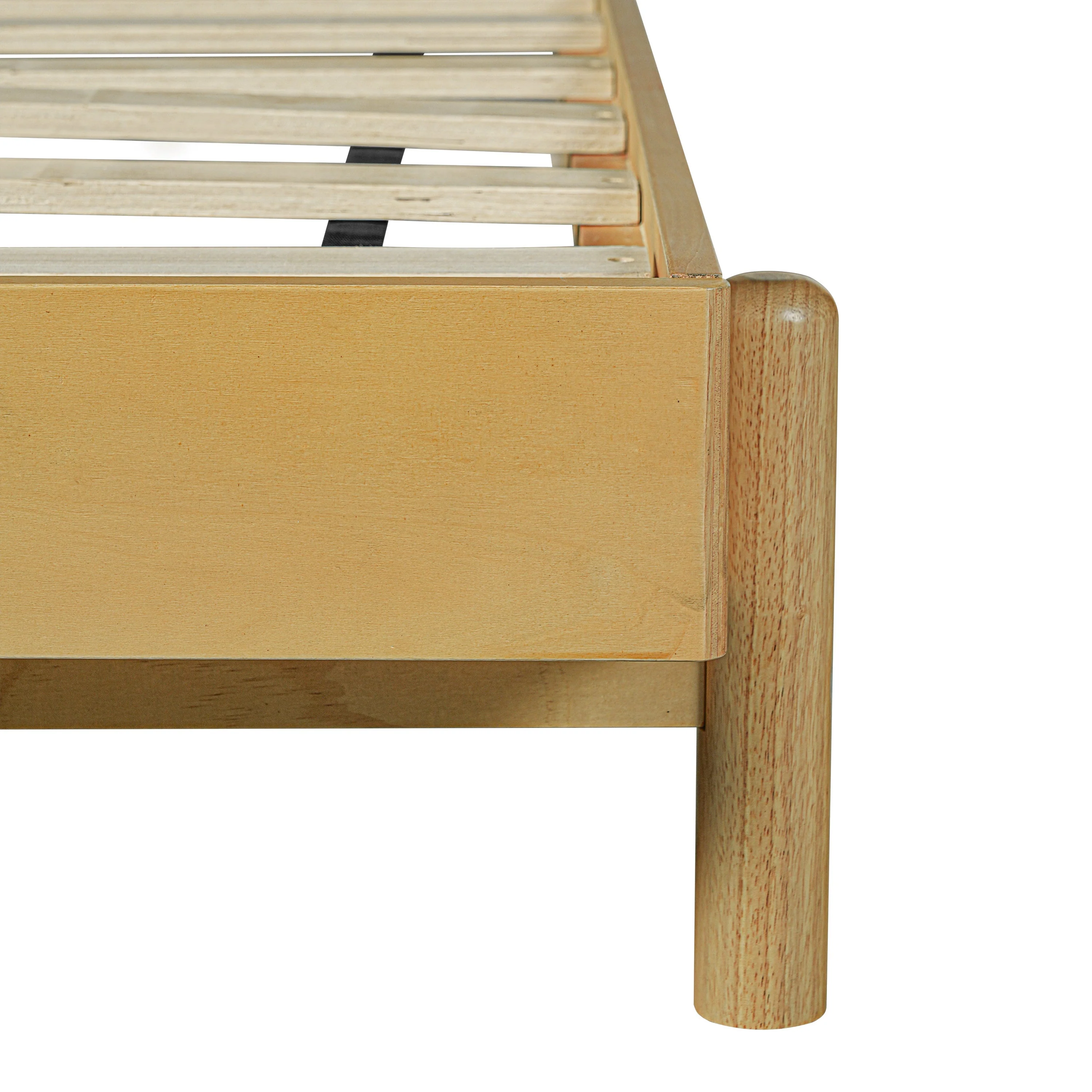 Premium Rubber Wood Platform Bed Frame, Queen Size with Headboard - Image 15
