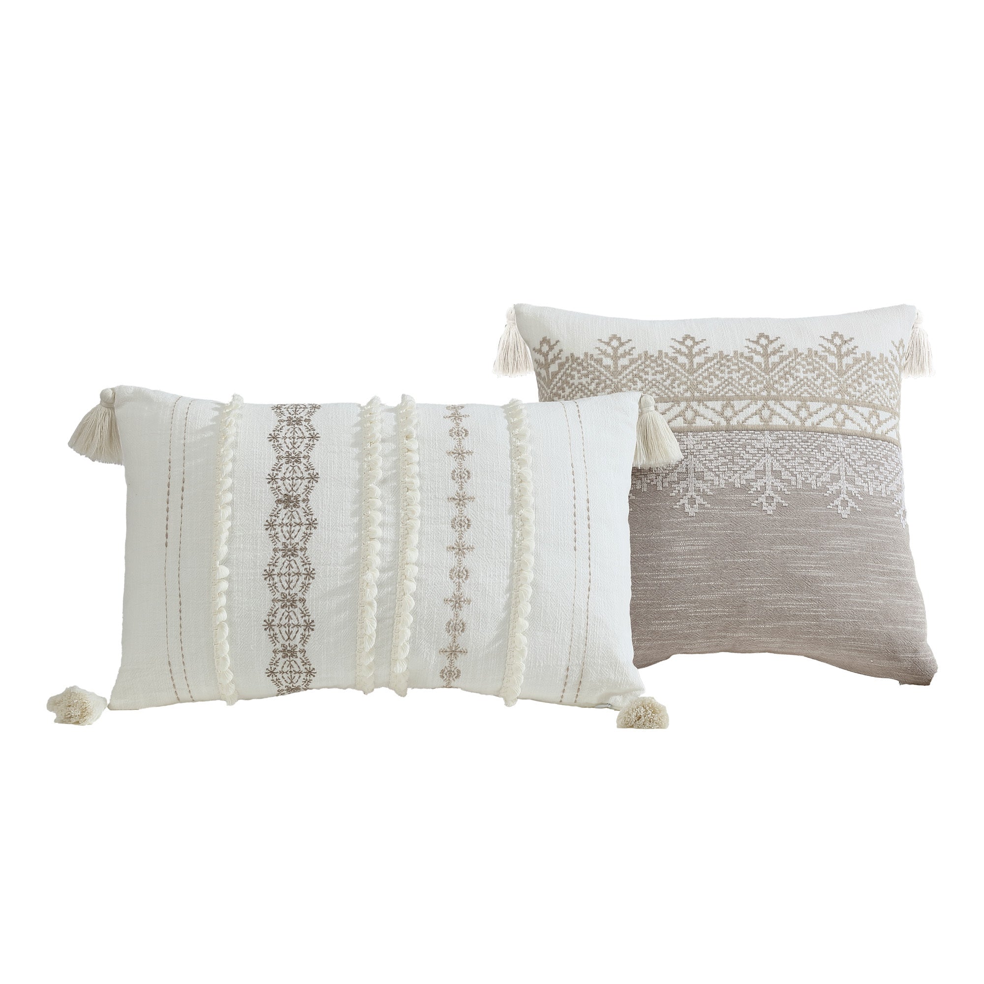 Preston 5-Piece Textured Woven Jacquard Comforter Ensemble - Image 4