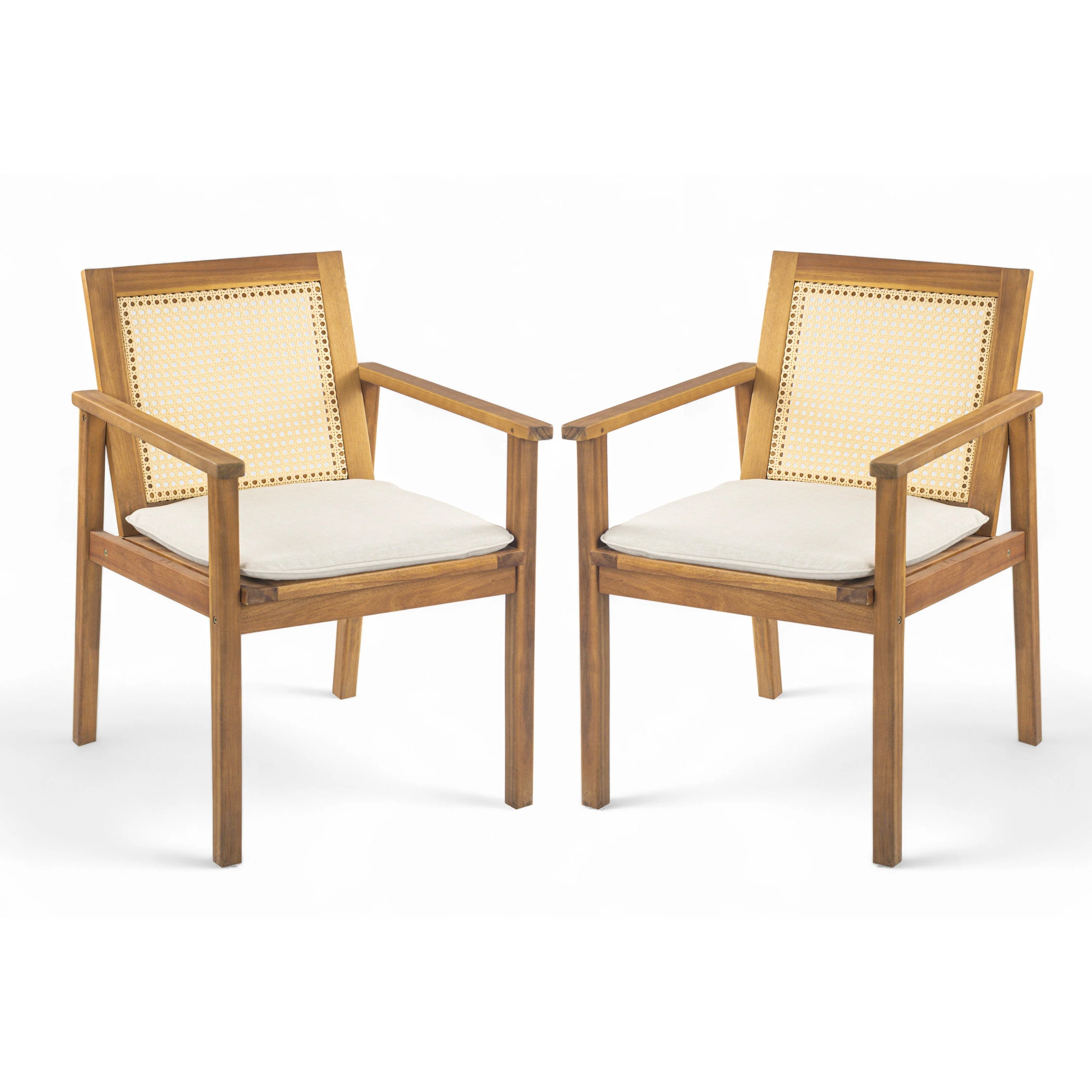 Preston Outdoor Dining Chair with Cushion Set - Image 4