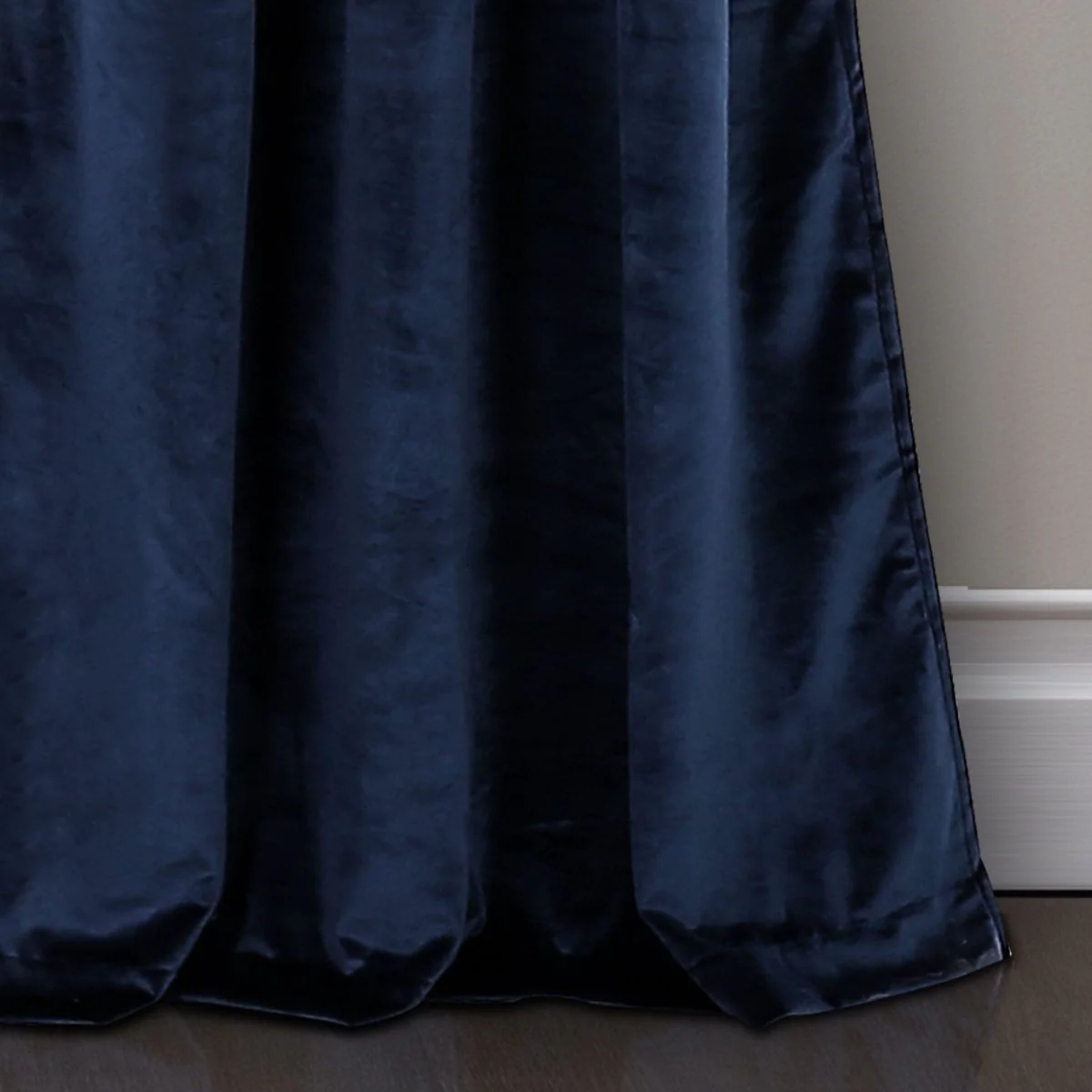 Prima Velvet Color Block Room Darkening Window Curtain Panel Set - Image 10
