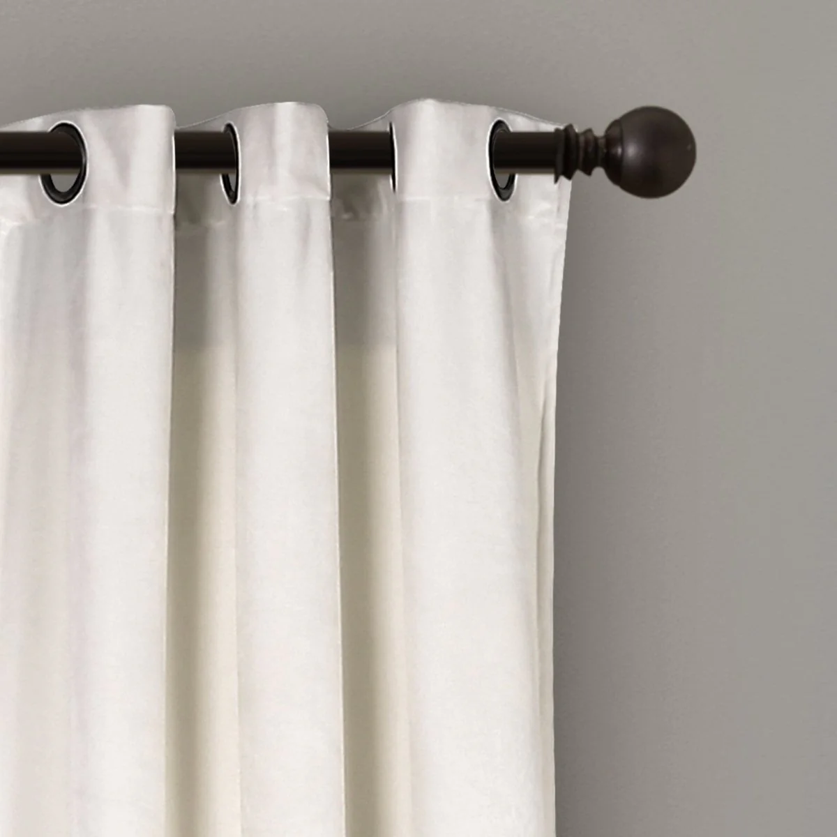 Prima Velvet Color Block Room Darkening Window Curtain Panel Set - Image 6