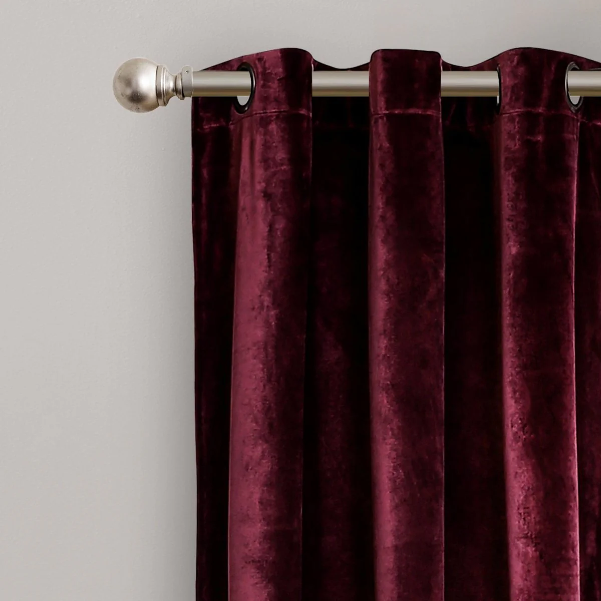 Prima Velvet Color Block Room Darkening Window Curtain Panel Set - Image 8