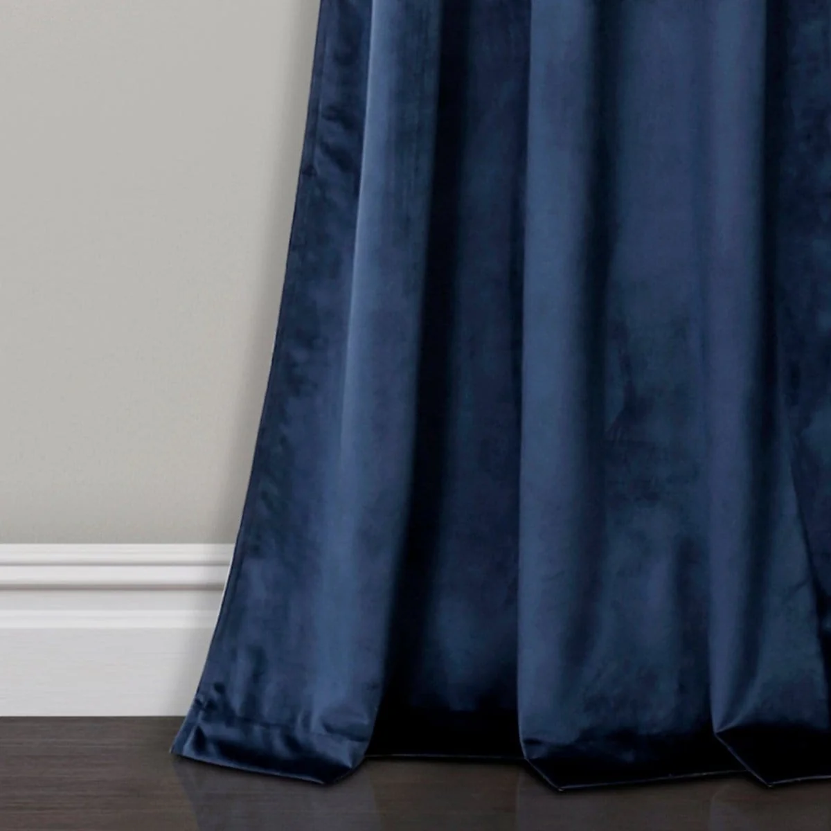 Prima Velvet Solid Back Tab Rod Pocket Light Filtering Window Curtain Panel Set - Image 12