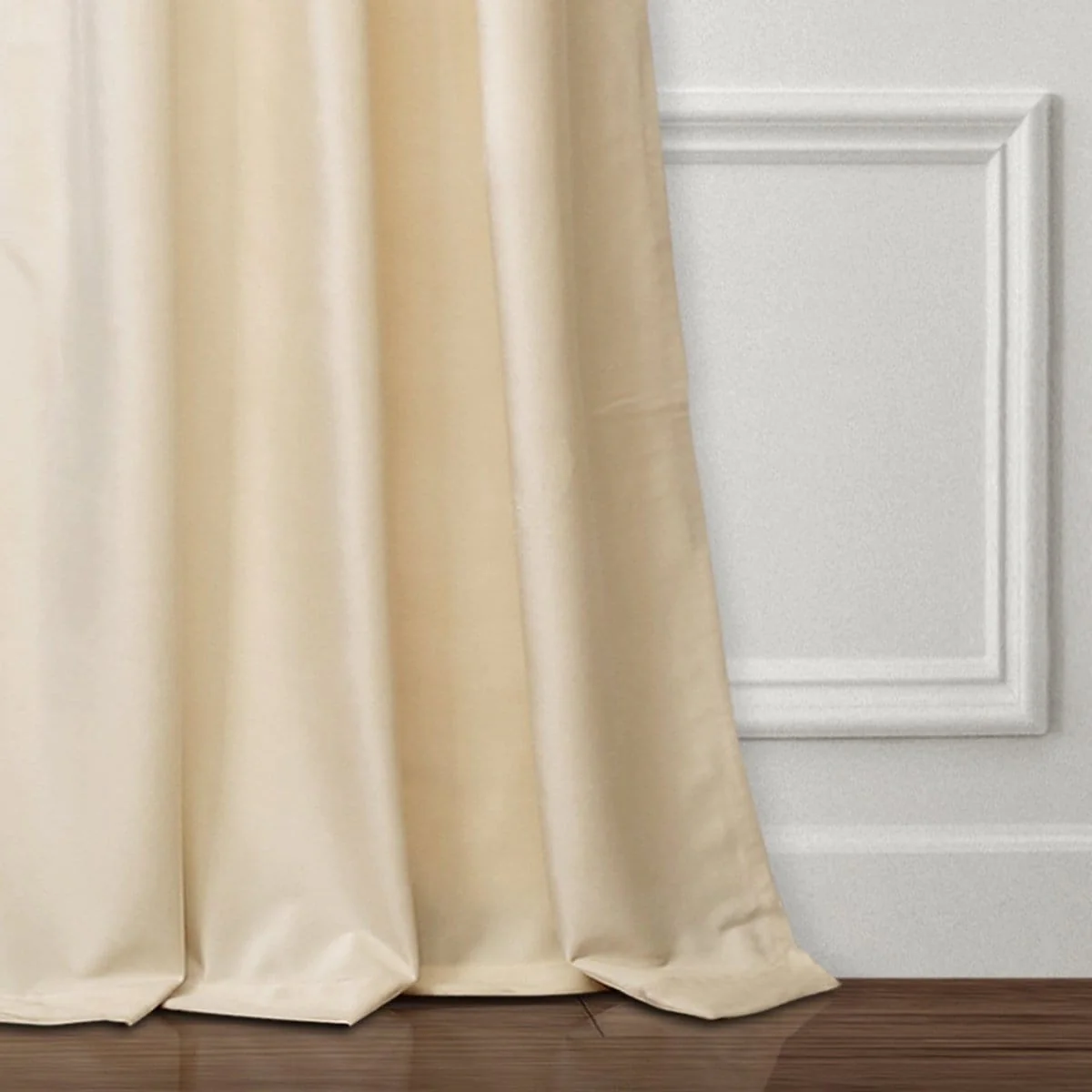 Prima Velvet Solid Back Tab Rod Pocket Light Filtering Window Curtain Panel Set - Image 28