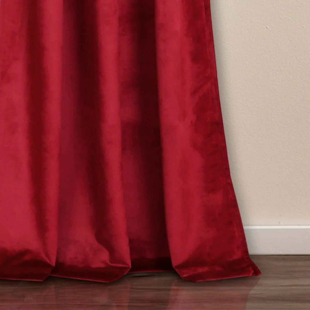 Prima Velvet Solid Back Tab Rod Pocket Light Filtering Window Curtain Panel Set - Image 30