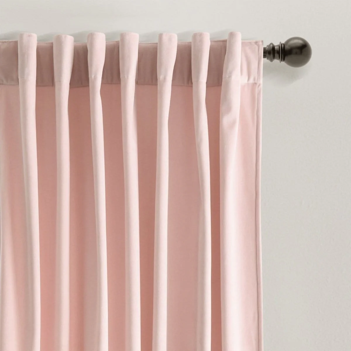 Prima Velvet Solid Back Tab Rod Pocket Light Filtering Window Curtain Panel Set - Image 33