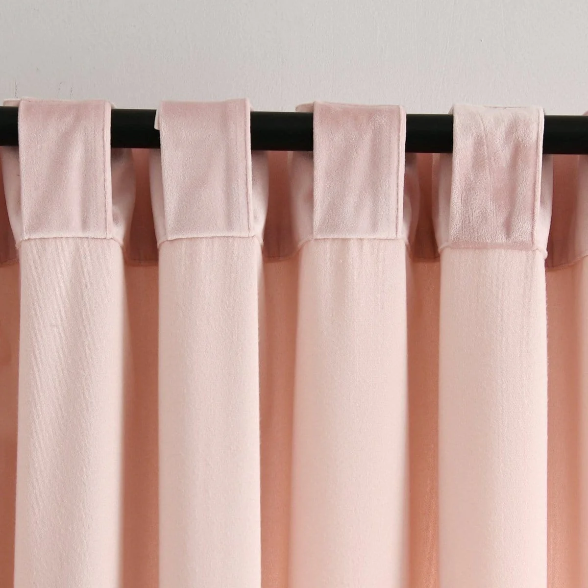 Prima Velvet Solid Back Tab Rod Pocket Light Filtering Window Curtain Panel Set - Image 39