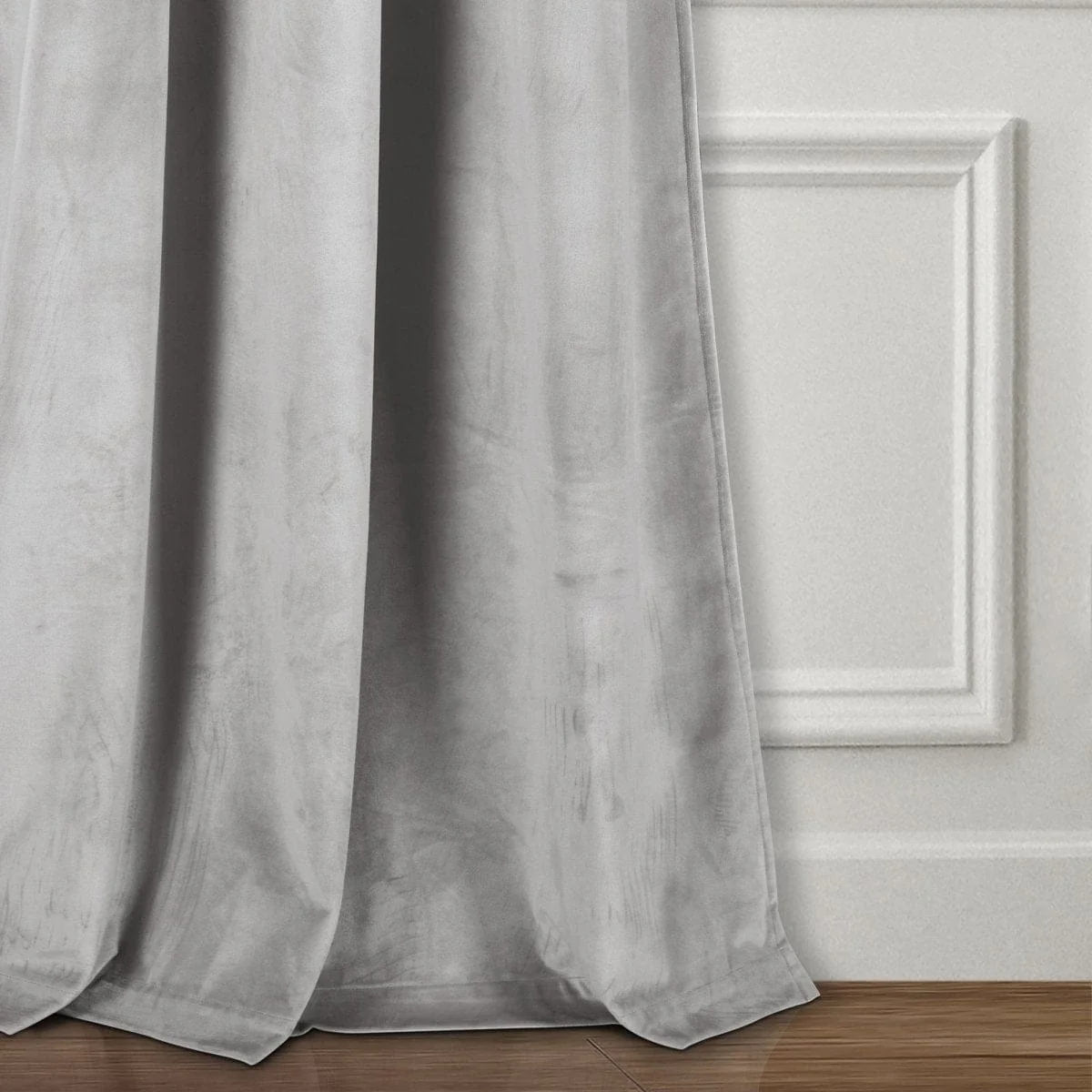 Prima Velvet Solid Back Tab Rod Pocket Light Filtering Window Curtain Panel Set - Image 40