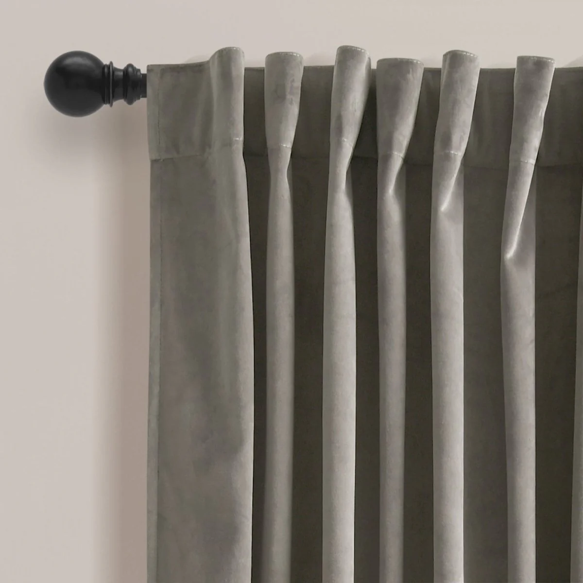 Prima Velvet Solid Back Tab Rod Pocket Light Filtering Window Curtain Panel Set - Image 51