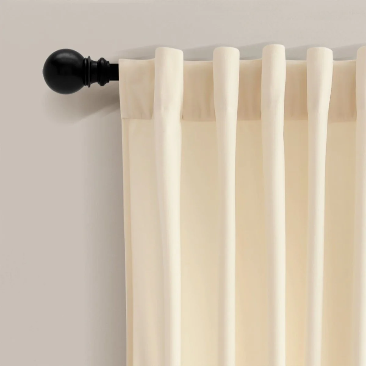 Prima Velvet Solid Back Tab Rod Pocket Light Filtering Window Curtain Panel Set - Image 57