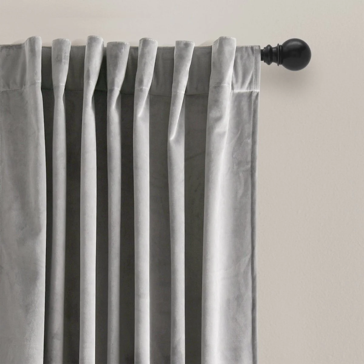 Prima Velvet Solid Back Tab Rod Pocket Light Filtering Window Curtain Panel Set - Image 67