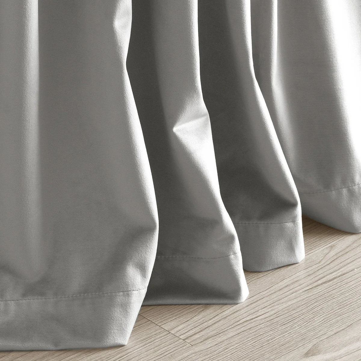 Prima Velvet Solid Back Tab Rod Pocket Light Filtering Window Curtain Panel Set - Image 69