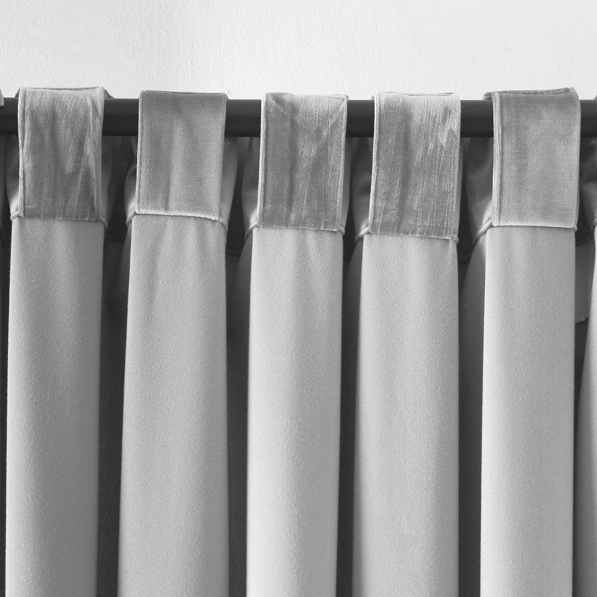 Prima Velvet Solid Back Tab Rod Pocket Light Filtering Window Curtain Panel Set - Image 70