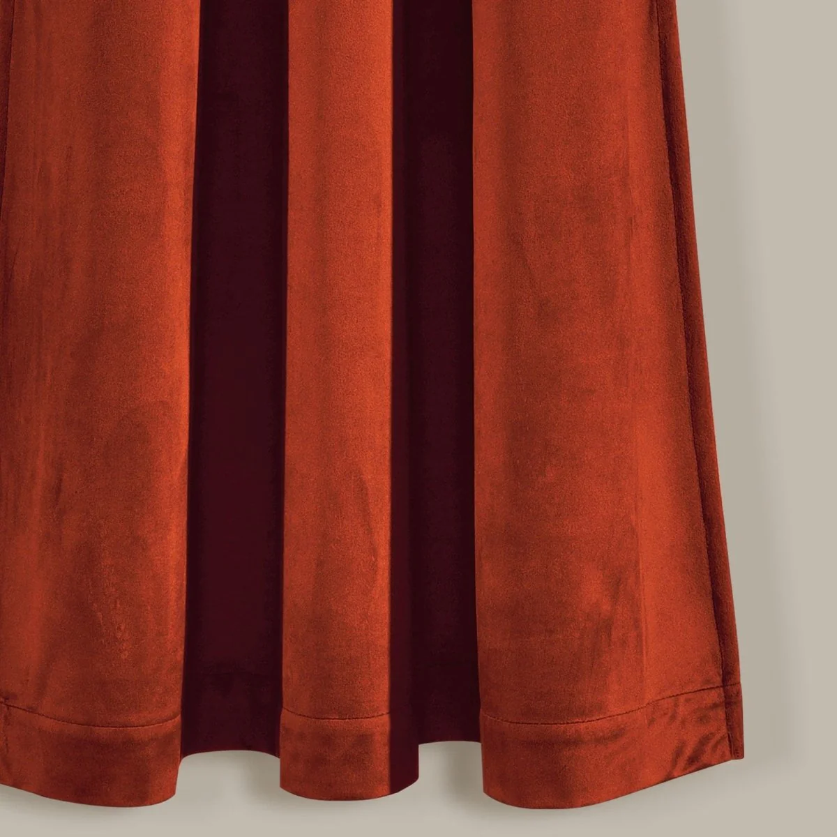 Prima Velvet Solid Grommet Light Filtering Window Curtain Panel Set - Image 20