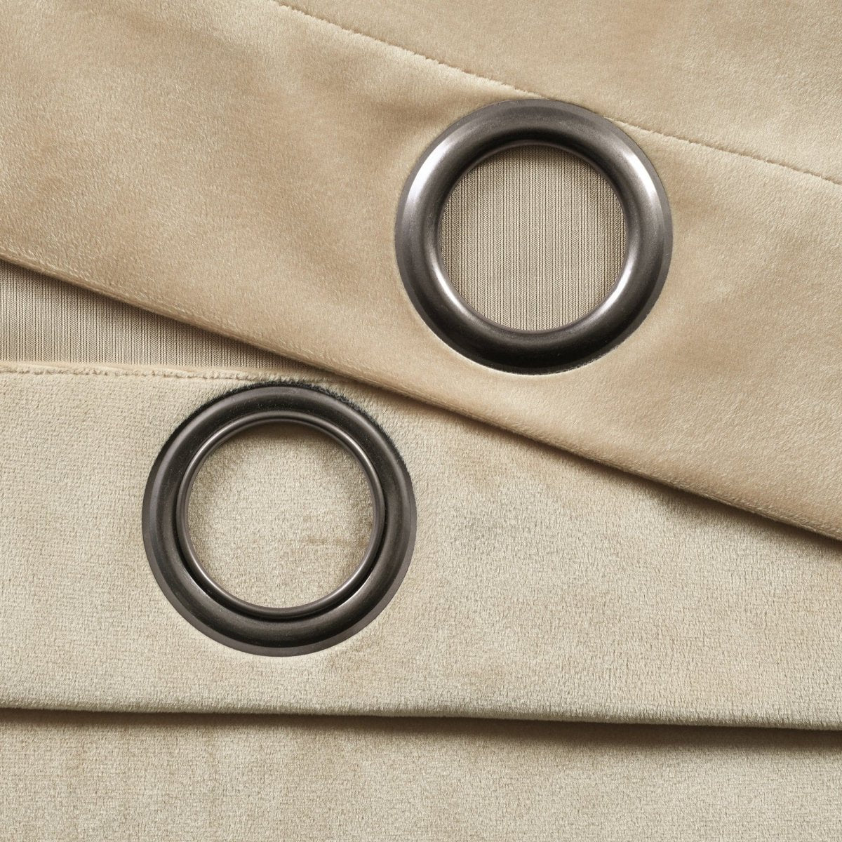 Prima Velvet Solid Grommet Light Filtering Window Curtain Panel Set - Image 32