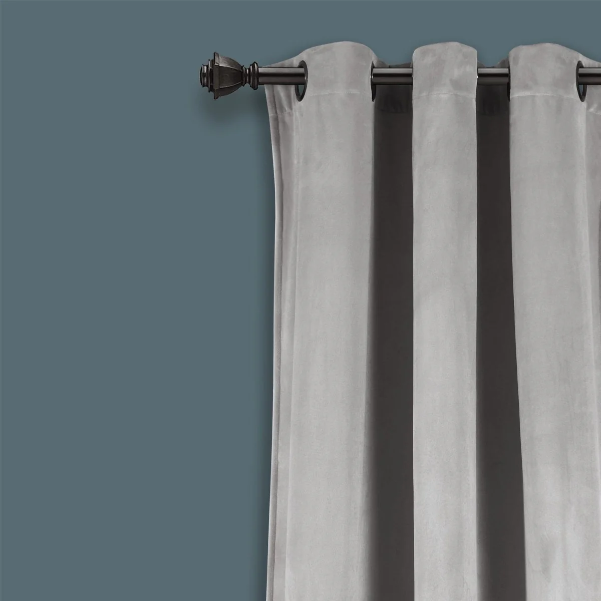 Prima Velvet Solid Grommet Light Filtering Window Curtain Panel Set - Image 43