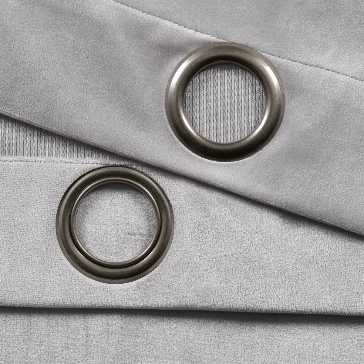 Prima Velvet Solid Grommet Light Filtering Window Curtain Panel Set - Image 46