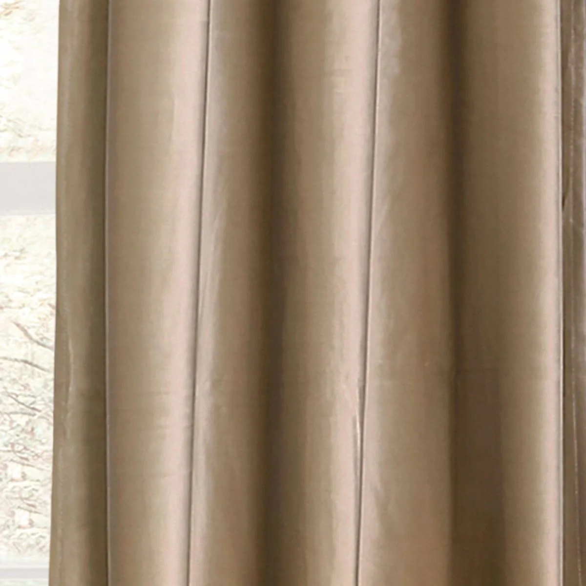 Prima Velvet Solid Grommet Light Filtering Window Curtain Panel Set - Image 51