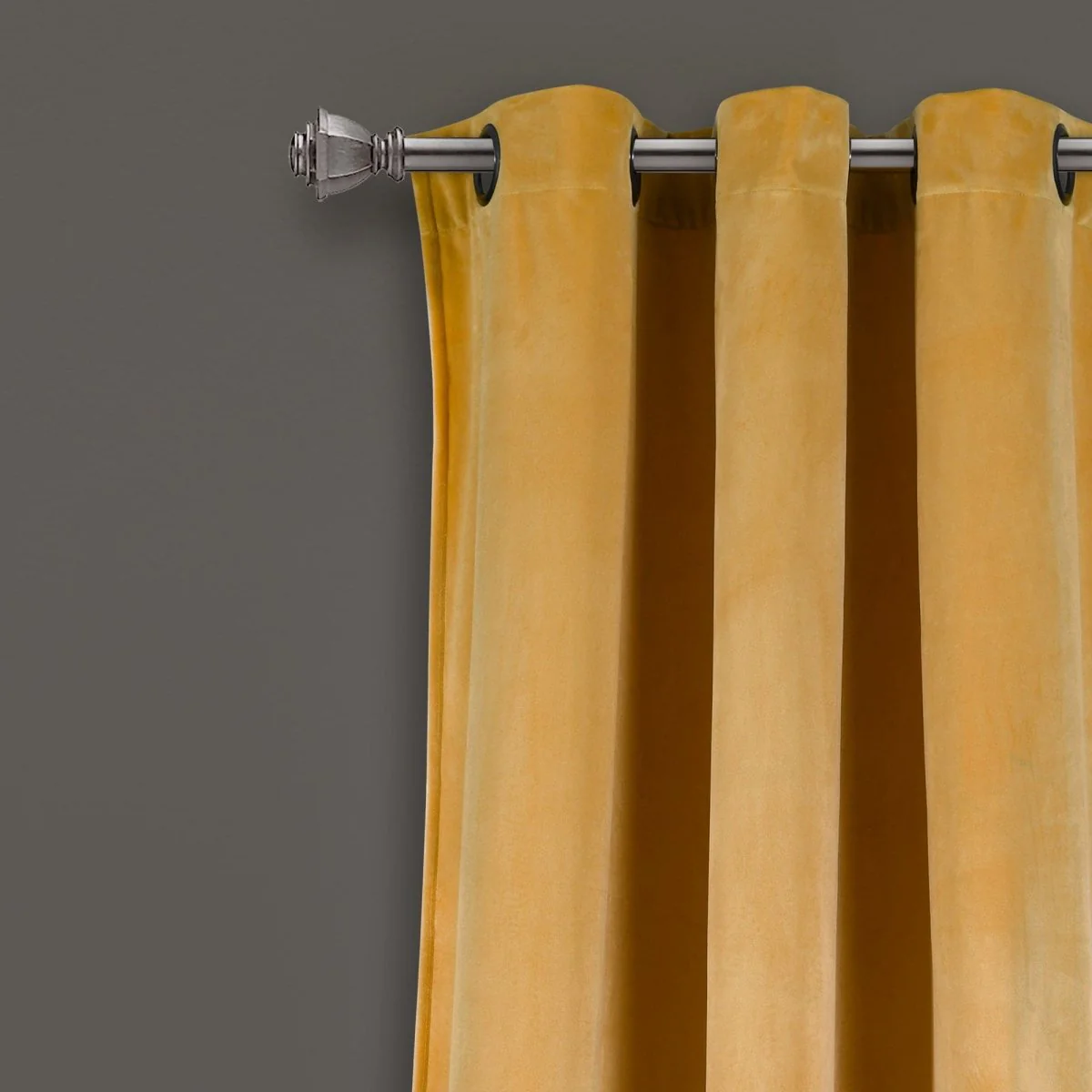 Prima Velvet Solid Grommet Light Filtering Window Curtain Panel Set - Image 53