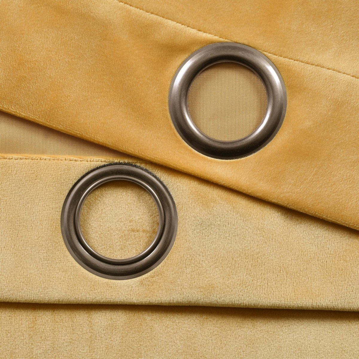 Prima Velvet Solid Grommet Light Filtering Window Curtain Panel Set - Image 56