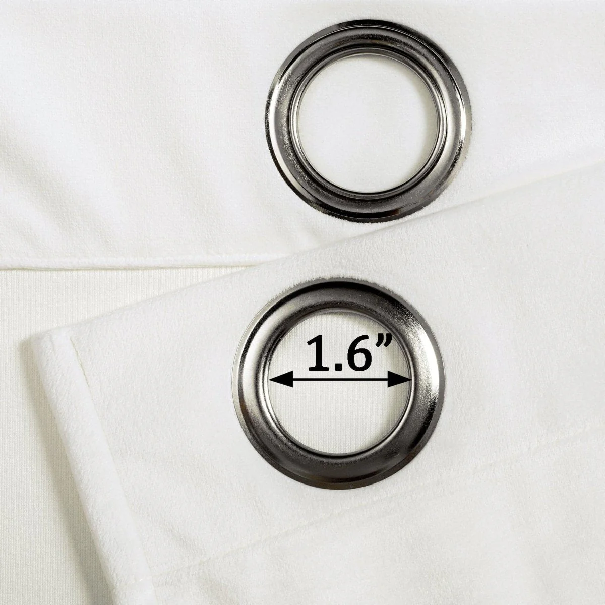 Prima Velvet Solid Grommet Light Filtering Window Curtain Panel Set - Image 60